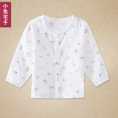 呵護(hù)寶寶嬌嫩肌膚 夏季純棉雙層紗布對(duì)開(kāi)上衣